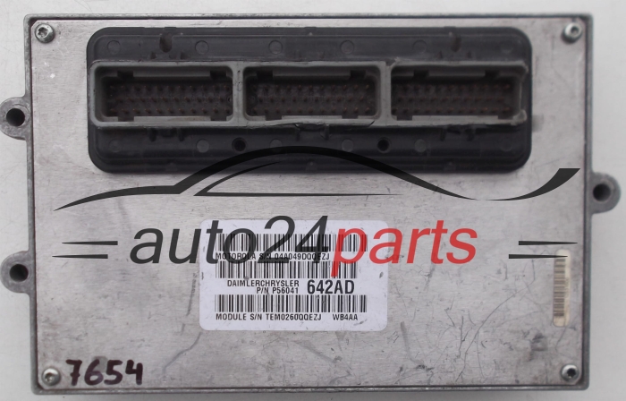 MOTORSTEUERGERÄT ECU STEUERGERAT CHRYSLER GRAND CHEROKEE MOTOROLA 04A049DQQEZJ, P56041 642AD, P56041642AD, 642AD, WB4AA