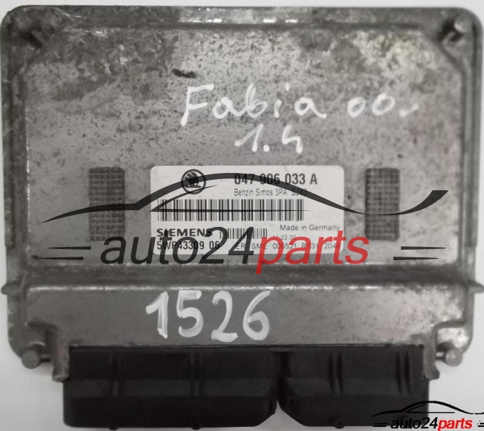 ΜΟΝΑΔΑ ΕΛΕΓΧΟΥ ΚΙΝΗΤΗΡΑ SKODA FABIA 1.4 MPI AME 047906033A, SIEMENS 5WP44193 07