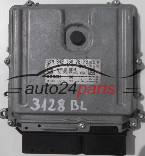 KOMPUTER STEROWNIK SILNIKA MERCEDES W209 CLK320 3.0 CDI BOSCH 0281012572