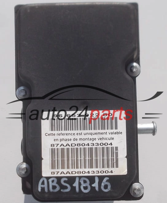POMPE HYDRAULIQUE ET CALCULATEUR d'ABS CITROEN PEUGEOT BOSCH 0 265 231 974,  96 601 071 80,  96 652 922 80 