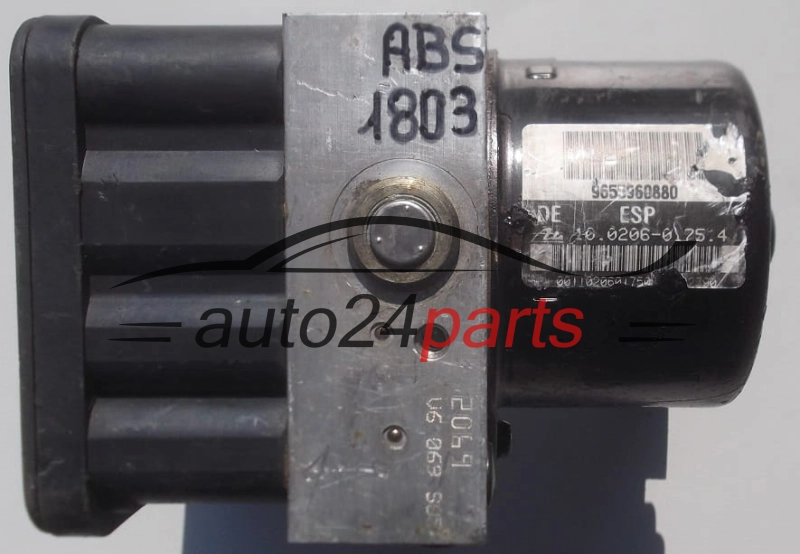 ABS CENTRALINA POMPA PEUGEOT 206 9655960880, ATE 10.0206-0175.4,  10.0960-1133.3
