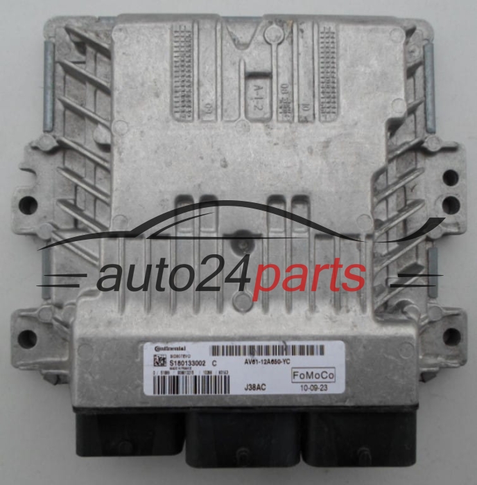 Centralina do motore FORD C-MAX 1.6 TDCI Continental S180133002 C,  FoMoCo AV61-12A650-YC, SID807EVO