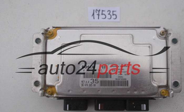 KOMPUTER STEROWNIK SILNIKA PEUGEOT 307 1.6 16V BOSCH 0261206943, 0 261 206 943, 9647480580, 96 474 805 80, 9638765680