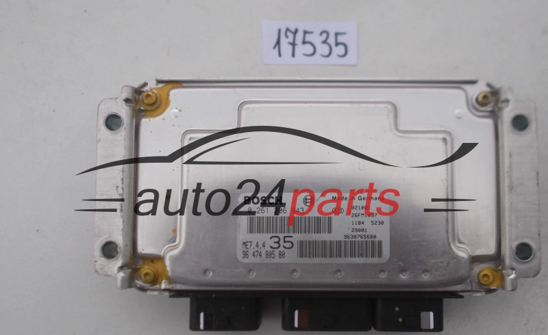  KOMPUTER STEROWNIK SILNIKA PEUGEOT 307 1.6 16V BOSCH 0261206943, 0 261 206 943, 9647480580, 96 474 805 80, 9638765680