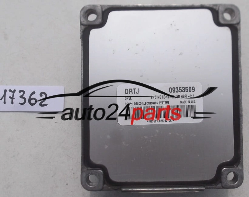 Μονάδα Ελέγχου Κινητήρα OPEL ASTRA G CORSA C ZAFIRA A DELPHI DELCO 09353509 DRTJ
