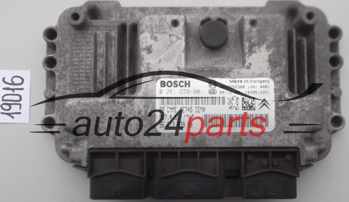KOMPUTER STEROWNIK SILNIKA PEUGEOT CITROEN 1.6 BOSCH 0 261 208 901, 0261208901, 96 613 839 80, 9661383980