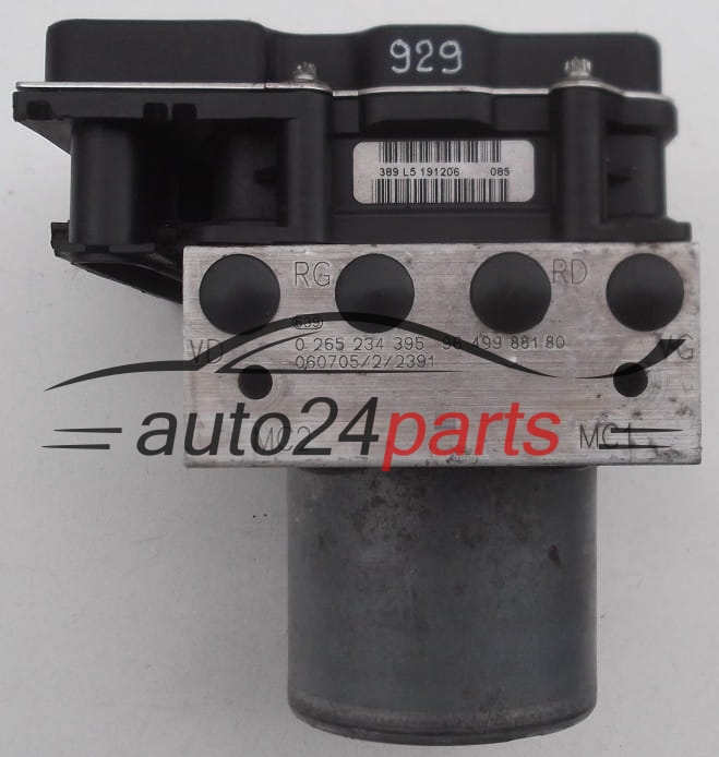 POMPE HYDRAULIQUE ET CALCULATEUR dABS CITROEN PEUGEOT BOSCH 0 265 234 395, 0265234395, 96 499 881 80, 9649988180, 0 265 950 517, 0265950517