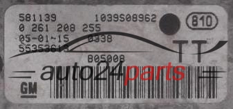 CENTRALINA DO MOTORE OPEL MERIVA 1.4 Z14XEP BOSCH 0 261 208 255, 0261208255, GM 55353613 TT 