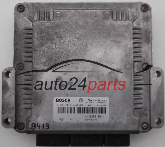 MOTORSTEUERGERÄT ECU STEUERGERÄT  RENAULT MASTER 2.2 DCI BOSCH 0 281 010 320,  HOM 8200106111, 8200110105