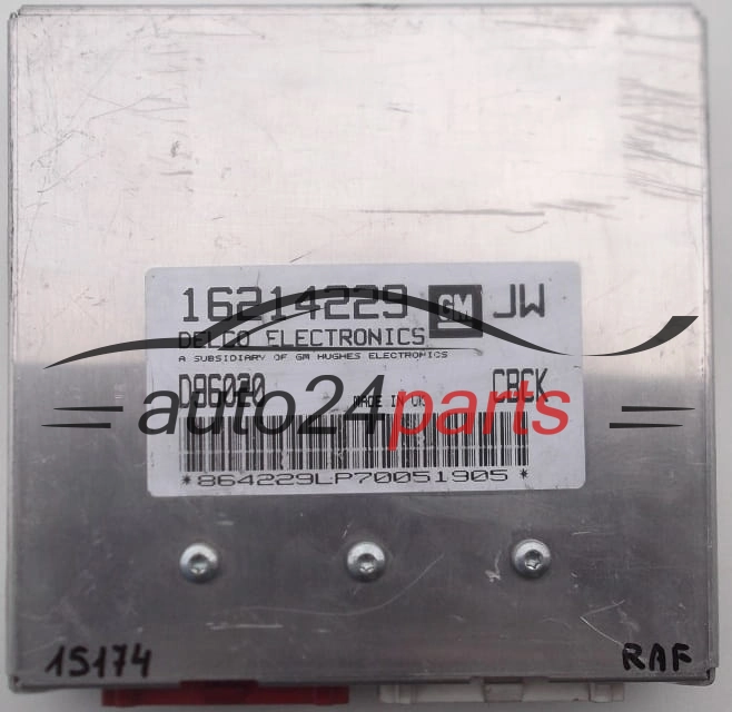 CENTRALINA MOTORE OPEL ASTRA DELCO 16214229 JW, 16214229JW, D96020 CDHY