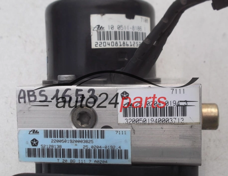 ABS PUMPE BLOCK HYDRAULIKPUMPE STEUERGERAT JEEP GRAND CHEROKEE ATE 10.0511-8186.1