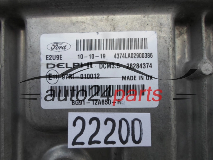 CENTRALINA DO MOTORE FORD 2.0 TDCI BG91-12A650-R, BG9112A650R, 28284374, DCM3.5