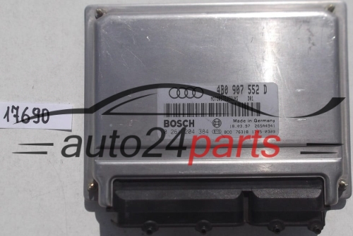 KOMPUTER STEROWNIK SILNIKA A6 C5 2.4 BOSCH 0 261 204 384, 0261204384, 4B0 907 552 D, 4B0907552D