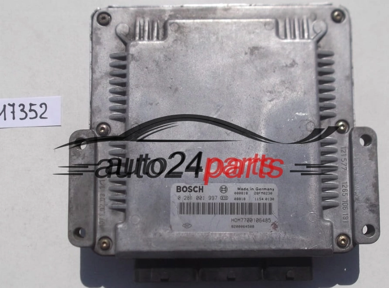 ECU CENTRALITA DE MOTOR RENAULT LAGUNA 1.9 DCI BOSCH 0 281 001 997