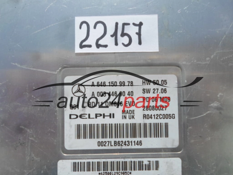 CENTRALINA DO MOTORE MERCEDES W211 CRD.11 DELPHI 28080027, A 646 150 99 78, A6461509978, A 003 446 90 40, A0034469040