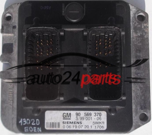 MOTORSTEUERGERÄT ECU STEUERGERAT OPEL VECTRA B 1.8 GM 90 569 370, 90569370, SIEMENS 5WK9 1706, 5WK91706