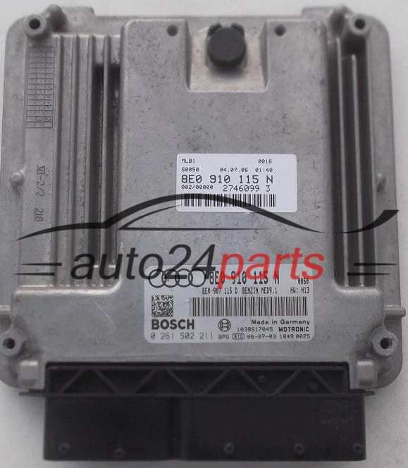ECU CENTRALITA DE MOTOR  AUDI A4 2.0 TFSI BOSCH 0 261 S02 211