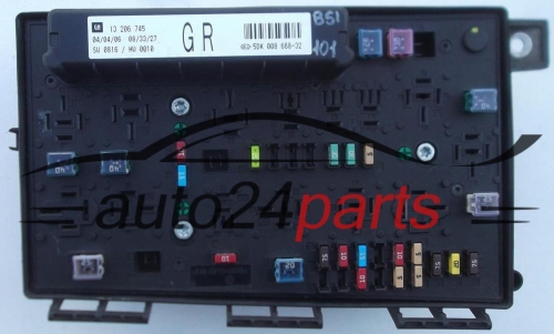 CAJA ELECTRICA DE FUSIBLES Y RELES OPEL GM 13 206 745 GR HELLA 5DK 008 668-32