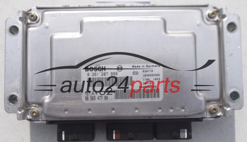 Μονάδα Ελέγχου Κινητήρα CITROEN C2 1.6 BOSCH 0 261 207 999, 0261207999, 96 503 477 80, 9650347780, 9648002280, ME7.4.4 62