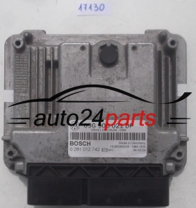 MOTORSTEUERGERÄT ECU STEUERGERÄT VW VOLKSWAGEN PASSAT 1.9 TDI BOSCH 0 281 012 742, 0281012742, 03G 906 021 DP, 03G906021DP
