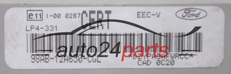 CENTRALINA MOTORE FORD FOCUS VISTEON 98AB-12A650-CGL