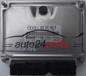 ECU ENGINE CONTROLLER AUDI A4 2.5 TDI 8E0907401B, 8E0 907 401 B, BOSCH 0281010446, 0 281 010 446, DIESEL EDC15UM+ 0002 28SA4937