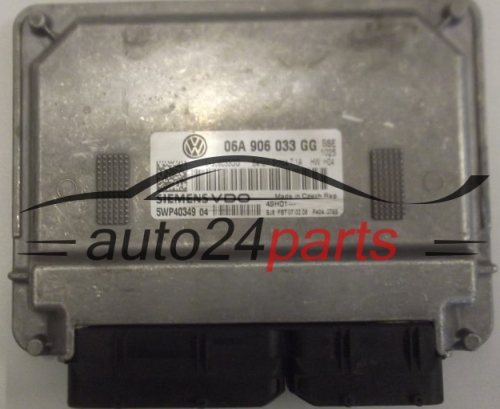 ECU CENTRALITA DE MOTOR VOLKSWAGEN GOLF 1.6 SIEMENS VDO 5WP40349 04,  06A 906 033 GG
