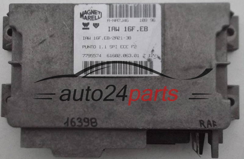 Μονάδα Ελέγχου Κινητήρα FIAT PUNTO 1.1 MAGNETI MARELLI IAW 16F.EB, IAW16FEB, 7795574, 61602.063.01, 6160206301