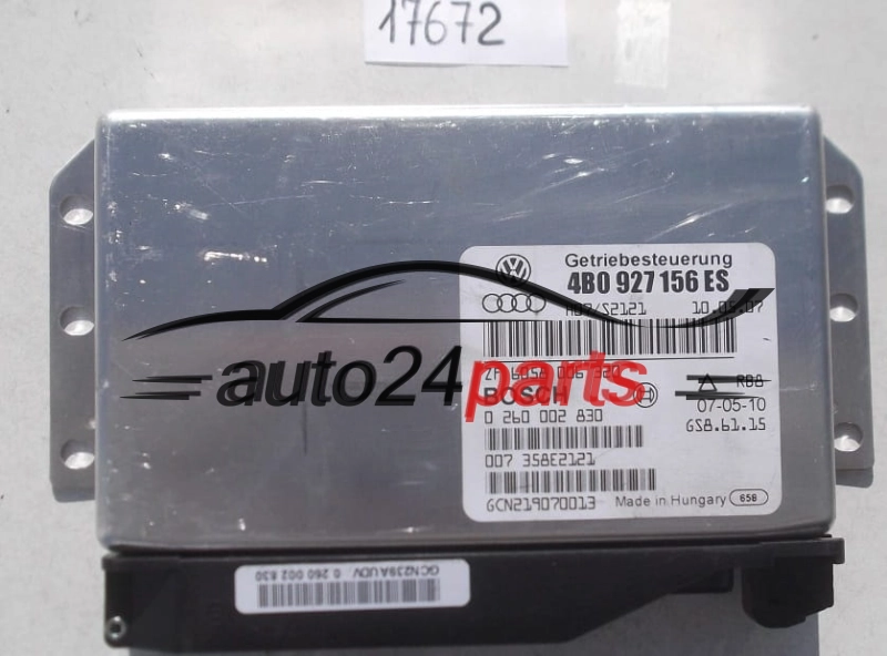 BOITE DE VITESSES AUTOMATIQUE AUDI A6 2.5 TDI BOSCH 0 260 002 830,  4B0 927 156 ES