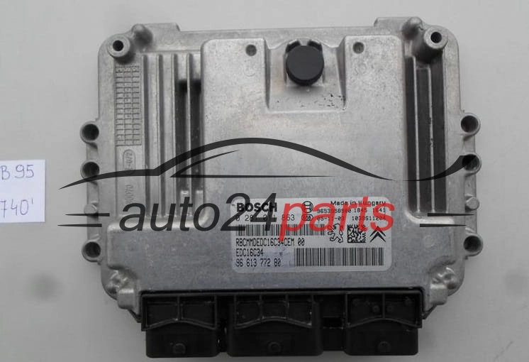 PEUGEOT 307 1.6 HDI BOSCH 0 281 011 863, 0281011863, 96 593 422 80, 9659342280, 9653958980, EDC16C34 