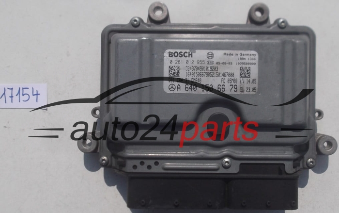 Μονάδα Ελέγχου Κινητήρα MERCEDES W169 A200 2.0 CDI BOSCH 0 281 012 955, 0281012955, A 640 150 66 79, A6401506679, 6401506679