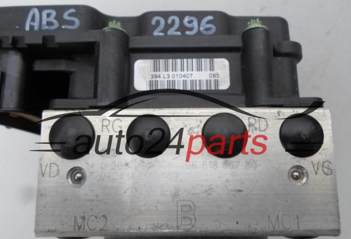 ABS POMPA I STEROWNIK CITROEN PEUGEOT BOSCH 0 265 231 508, 0265231508, 96 618 867 80, 9661886780, 0 265 800 406, 0265800406, 96 633 454 80, 9663345480