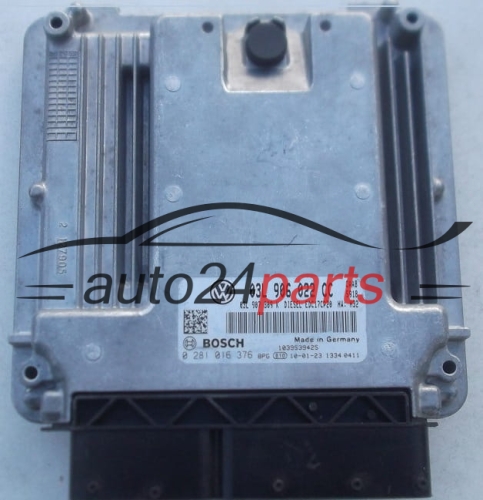 MOTORSTEUERGERÄT ECU STEUERGERÄT VOLKSWAGEN T5 T6 2.0 TDI BOSCH 0 281 016 376, 0281016376, 03L 906 022 CC, 03L906022CC, 03L907309K, EDC17CP20
