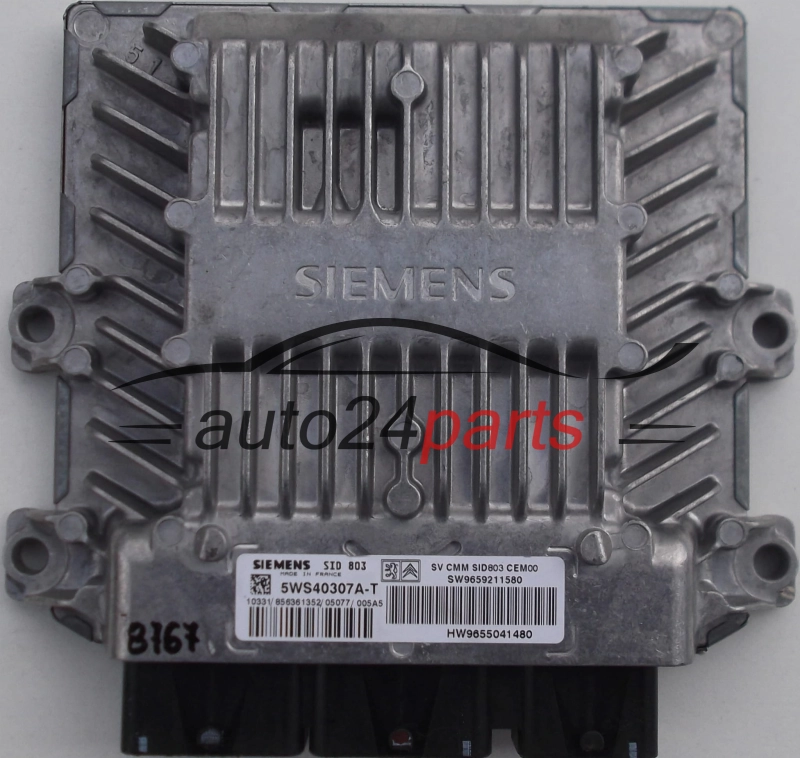 Calculateur Moteur CITROEN PEUGEOT 2.0 HDI SIEMENS 5WS40307A-T