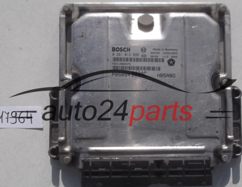 KOMPUTER STEROWNIK SILNIKA CHRYSLER VOYAGER 2.8 CRD BOSCH 0 281 012 999, P05094800AC, HB5ABO