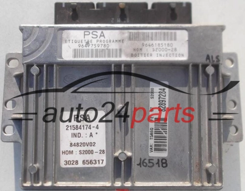 CENTRALINA DO MOTORE PEUGEOT 307 1.4 SAGEM 21584174-4