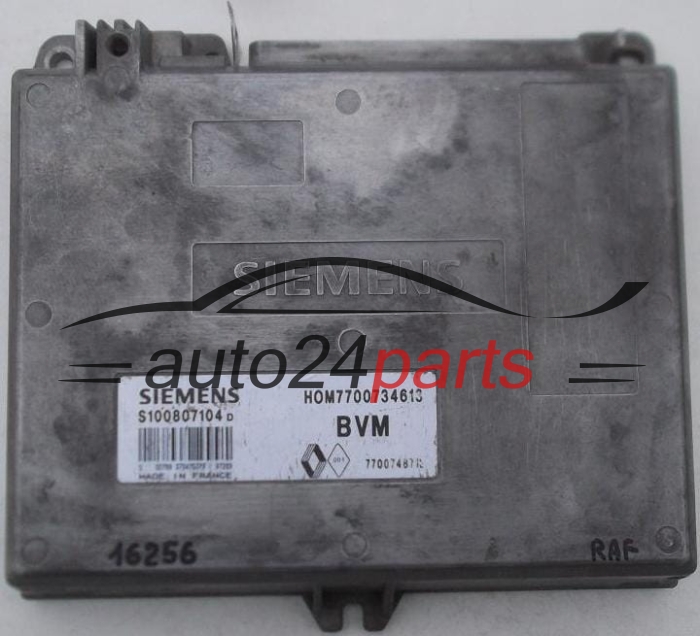 CENTRALINA DO MOTORE RENAULT 25 ESPACE SIEMENS S100807104, HOM7700734613, 7700734613