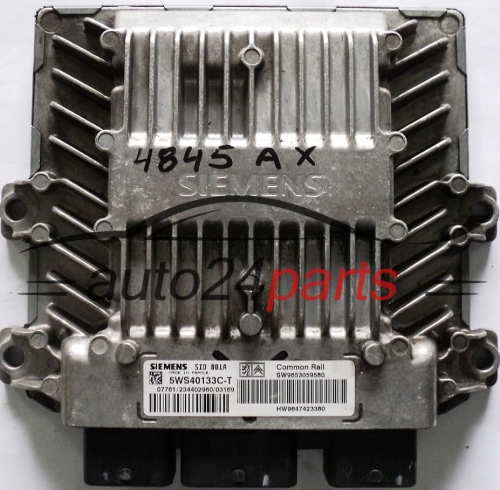 CENTRALINA MOTORE PEUGEOT 307 2.0 HDI SIEMENS 5WS40133C-T, 5WS40133CT, SID 801A SW9653059580 HW9647423380
