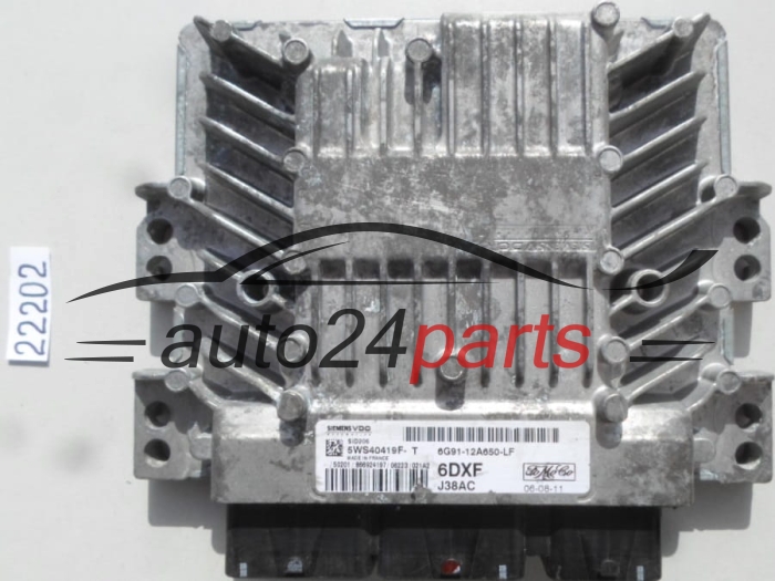 Μονάδα Ελέγχου Κινητήρα FORD 1.8 TDCI 5WS40419F-T, 5WS40419FT, 6G91-12A650-LF, 6G9112A650LF, SID206