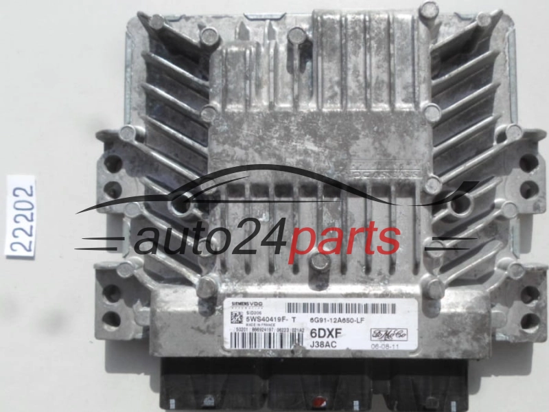 Μονάδα Ελέγχου Κινητήρα FORD 1.8 TDCI 5WS40419F-T, 5WS40419FT, 6G91-12A650-LF, 6G9112A650LF, SID206