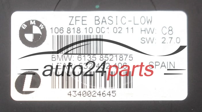 Centralina modulo comfort  BMW 6135 8521875,  532 452 406