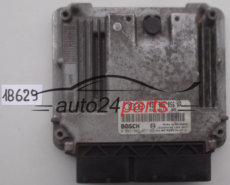 KOMPUTER STEROWNIK SILNIKA AUDI A3 1.6 FSI BOSCH 0 261 S02 057, 0261S02057, 03C 906 056 AP, 03C906056AP, MED9.5.10