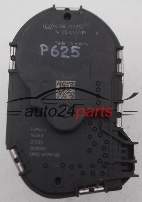 BOITIER DE PAPILLON FORD FOCUS FUSION BOSCH 0 280 750 586, 0280750586, FoMoCo CM5E-9F991-AD, CM5E9F991AD