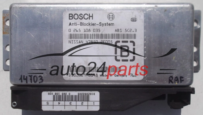 BOSCH 0 265 108 035, 0265108035, 47850 2F005, 478502F005 