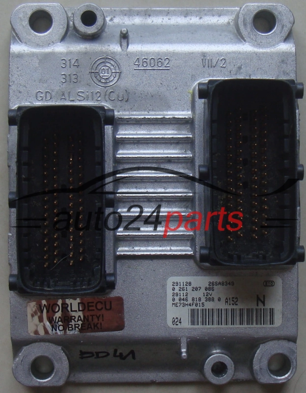 Μονάδα Ελέγχου Κινητήρα FIAT STILO 1.2 BOSCH 0 261 207 086,  0 046 818 388 0