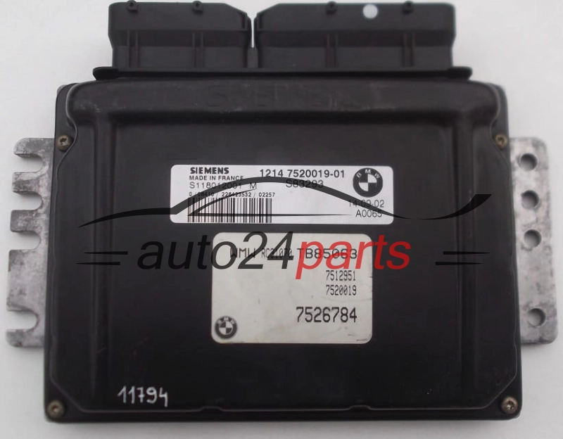 KOMPUTER STEROWNIK SILNIKA MINI ONE COOPER 1.6 SIEMENS S118012001 M, S118012001M, 1214 7520019-01