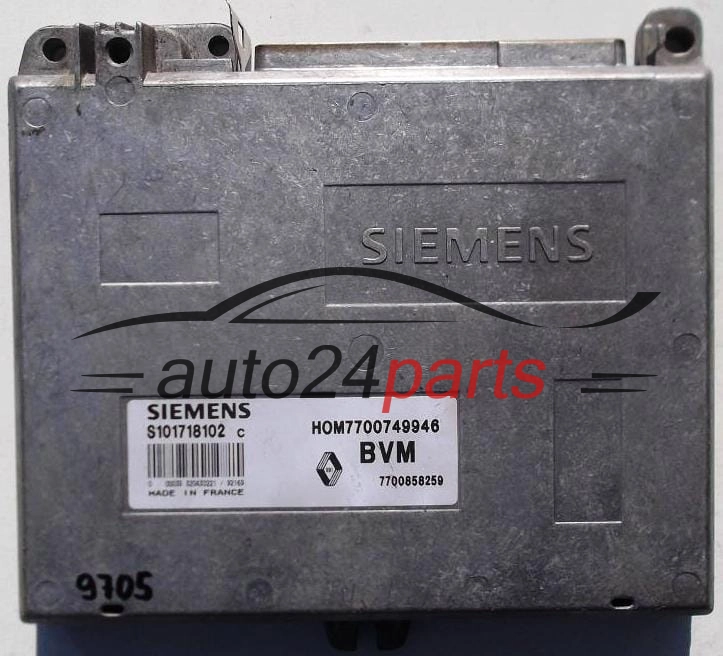 CENTRALINA MOTORE RENAULT CLIO 1.4, SIEMENS S101718102 C, S101718102C, HOM7700749946, 7700858259