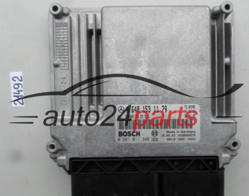 ECU ENGINE CONTROLLER MERCEDES S 320 CDI BOSCH 0 281 011 348, 0281011348, A 648 153 11 79, A6481531179, CR3.23