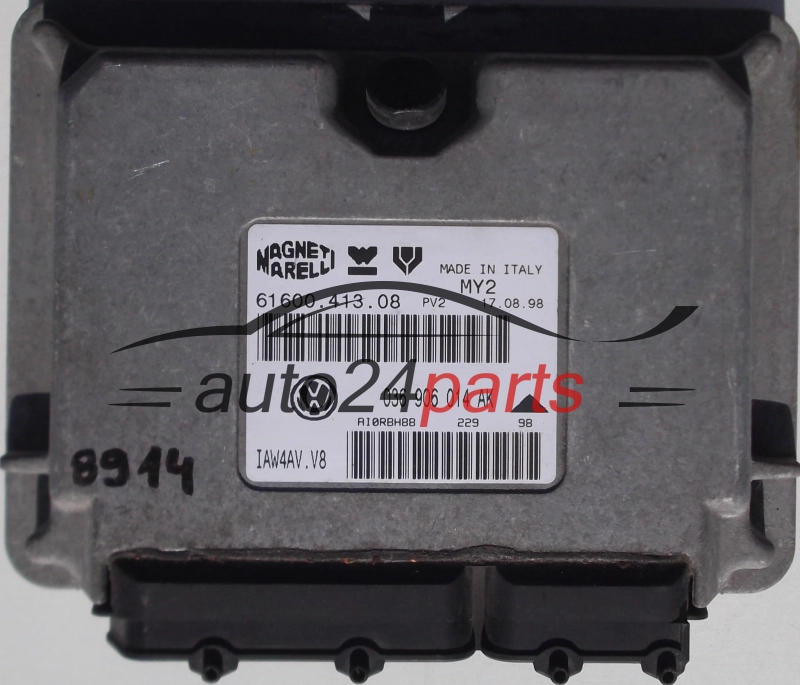 CENTRALINA MOTORE VW VOLKSWAGEN LUPO 1.4, 036 906 014 AK, 036906014AK, 61600.413.08, 6160041308, IAW 4AV.V8, IAW4AVV8