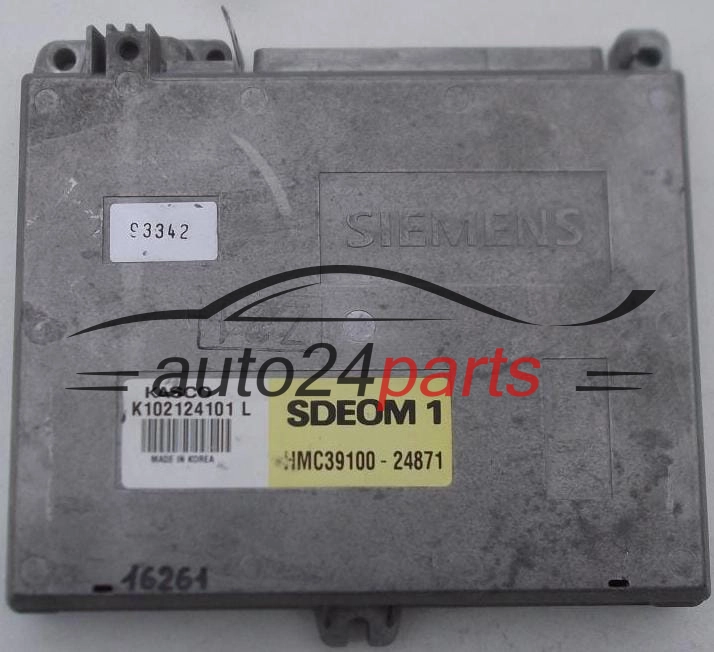 CENTRALINA DO MOTORE HYUNDAI KASCO PONY LANTRA 1.5 SIEMENS K102124101 L, HMC39100-24871, HMC3910024871
